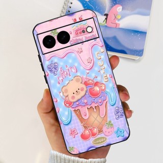 Ốp Chống Sốc Cho Google Pixel 7 Pro GP4BC / Pixel 7 GVU6C GQML3 Ốp Lưng Pixel7 Pro Hoa Phong Cách Mới Vỏ Điện Thoại TPU Mềm