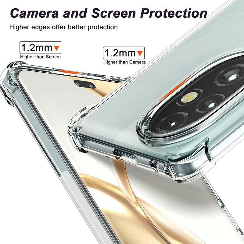Dành Cho Honor 200 / 200 Pro 5G Mềm Chống Sốc Pha Lê Gel Trong Suốt TPU Chống Sốc