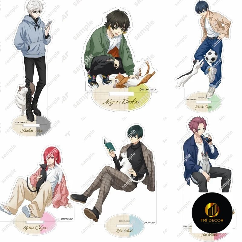 Mô hình Standee Blue Lock Isagi Nagi Reo Meguru Chigiri Rin Kunigami ...