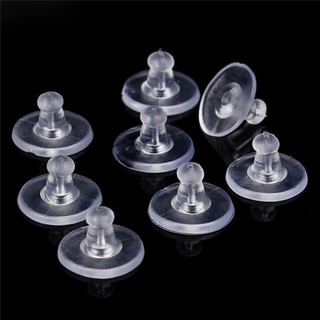Zthome 50 Chiếc Cao Su Chịu Lực Bông Tai Lưng Tay Giữ Nút Chặn Đai Ốc Mềm Silicone HOT