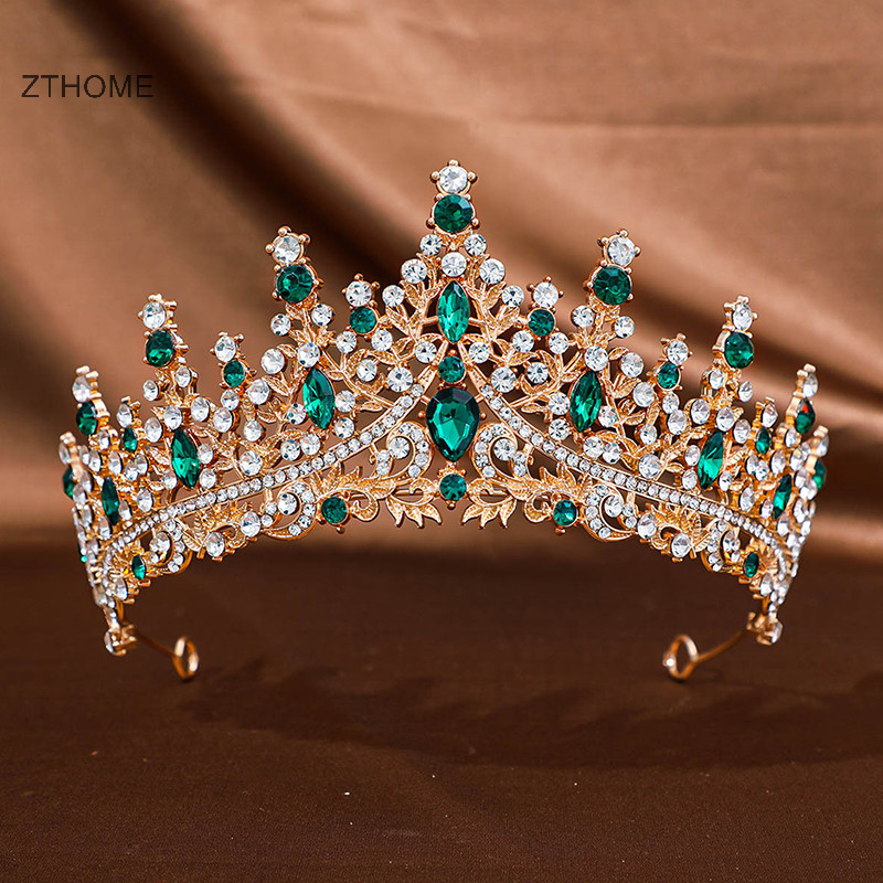Zthome Công Chúa Vương Miện Tiaras Mũ Đội Đầu Dự Tiệc Sinh Nhật Cô Dâu Vương Miện Cho Đám Cưới Cô Dâu Tóc Trang Sức HOT