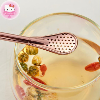 Moonlights Có Thể Tái Sử Dụng Thép Không Gỉ Uống Ống Hút Lọc Khuấy Thìa Trà Cà Phê Bộ Đồ Ăn EN