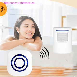 Toplanswatchstore Máy dò cảm biến chuyển động không dây Cổng vào Chuông cửa chào mừng Chuông báo động chuông báo động VN