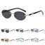 TOPTOOLCX Punk Shades, Kính râm khung hình bầu dục bảo vệ UV400 không khung, Kính mắt Y2K phong cách đường phố cổ điển dành cho nữ