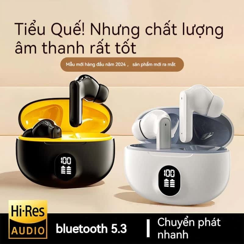 Tai nghe nhét tai Bluetooth V5.3 không dây thứ 4 Senbenbao inpod có màn hình LED và tuổi thọ pin dài Chất lượng âm thanh HiFi