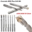WUAWUA 1 Mũi khoan bê tông SDS Plus, 4 / 5 / 5.5 / 6 / 8 / 10 / 12mm Mũi khoan búa điện, 4 Dụng cụ cắt chuôi tròn Dụng cụ điện Khối gạch tường