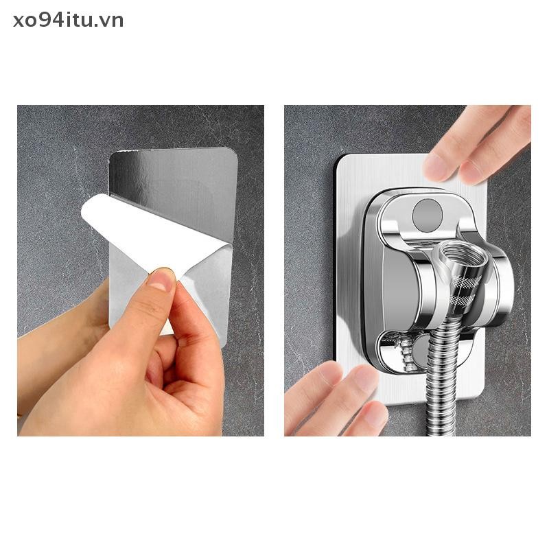 XOITU Giá đỡ tay tắm tự dính Giá đỡ tấm đế cố định treo tường có thể điều chỉnh cho phụ kiện phòng tắm VN