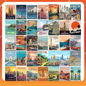 A4 In Màu - Set 100 Tờ Poster Giấy Dán Tường - HÌNH CÁC THÀNH PHỐ - Decor Trang Trí Nhà | MS: 111297