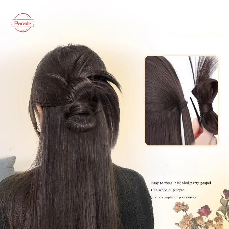 Diễu Hành Tổng Hợp Kẹp Loại Nơ Tóc Bun Thanh Lịch Và Tự Nhiên Đuôi Ngựa Phần Mở Rộng Tóc Cho Nữ VN