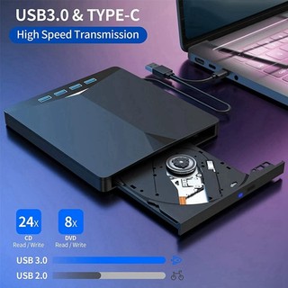 Usb 3.0 Type-C Ngoài DVD RW CD Ổ Đĩa Đầu Đọc Đầu Đọc Ổ Đĩa Quang Ngoài Cho PC Laptop Máy Tính Để Bàn