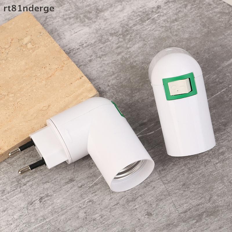Ge 1Pc E27 Ổ cắm Bóng đèn Bộ chuyển đổi 360 độ Đế đèn có thể điều chỉnh Giá đỡ đèn Bộ chuyển đổi bóng đèn EU US Plug n