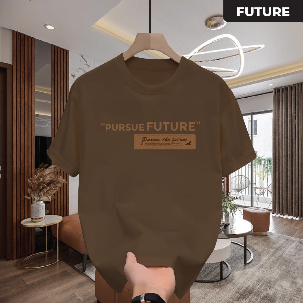 Áo thun cổ tròn unisex FUTURE chất cotton mềm mại, Tee Shirt áo phông nam nữ áo thun in trẻ trung năng động
