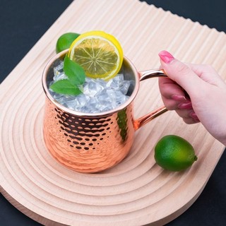 OUSXA Copper Moscow Mule Mug, Bạc 550ml Coppery Bia Cốc, Kim Loại Bền Hoa Hồng Vàng Cà Phê Thanh Drinkware