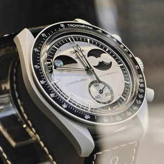 Moonwatch Earthphase Full Chức năng Quarz Chronograph Đồng hồ đeo tay Master 40mm Khám phá hành tinh với hộp gốc