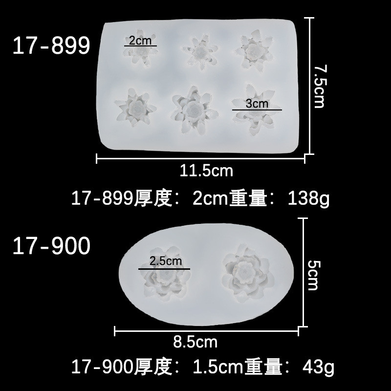 Hoa Mẫu Đơn Khuôn Silicon DIY Mousse Bánh Trang Trí Khuôn Epoxy Trang Trí Nến Thơm Khuôn Socola