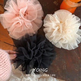 Yoing / đơn giản Phong cách múa ba lê màu hồng buộc tóc ren công chúa Phụ kiện tóc ngọt ngào Phong cách mới