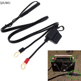 Qiuwu Đầu nối vòng đầu cuối pin xe máy khai thác Bộ sạc 12v Cáp chuyển đổi Y.