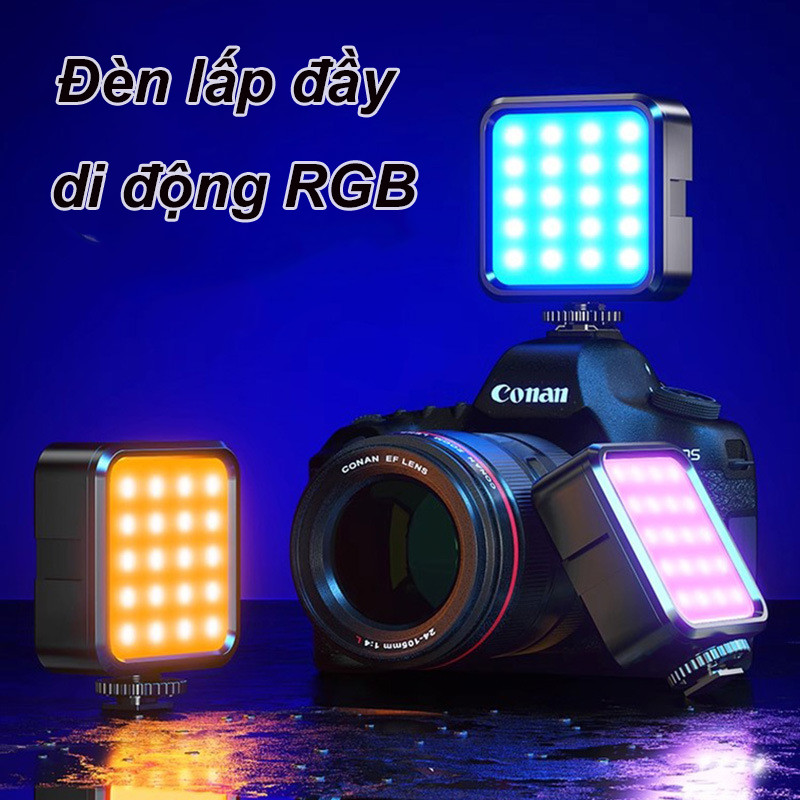 Đèn LED Selfie Mini 3 Chế Độ，Cầm Tay Dạng Kẹp Trợ Sáng Chụp Ảnh, Quay Video Chuyên Nghiệp