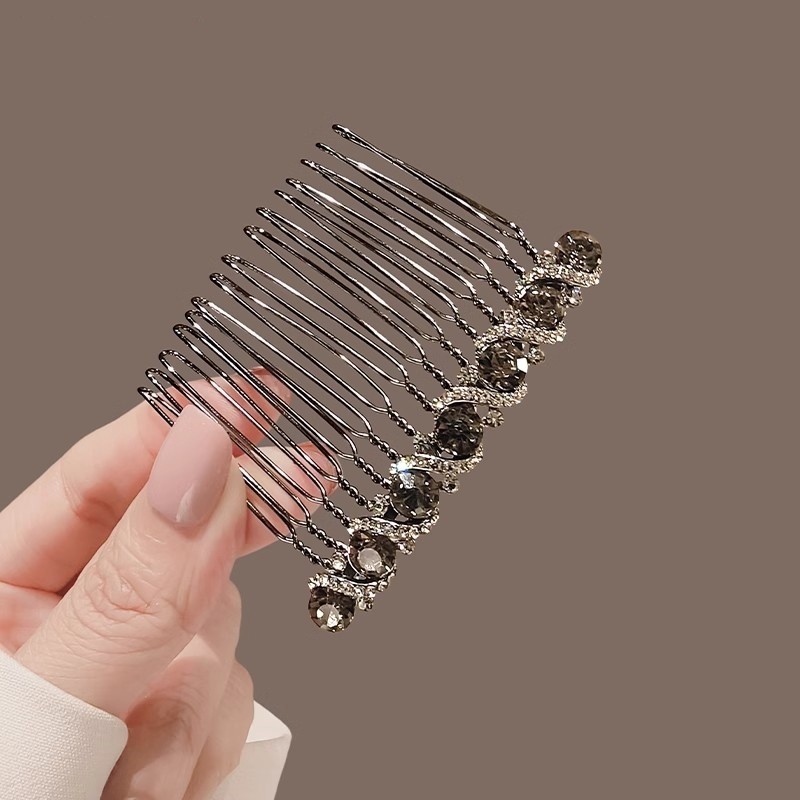 Mauropoli lược kim cương giả cao cấp, kẹp tóc liền mạch, kẹp tóc nữ đơn giản, mũ đội đầu