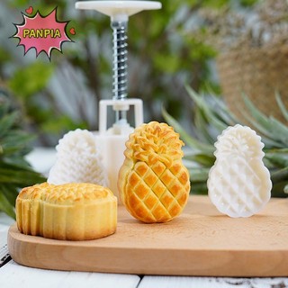 Khuôn Bánh Ngọt Hình Dứa Trái Cây PNPIA, Bao Gồm 1 Khuôn Và 2 Tem, Tự Làm Bấm Tay Bánh Trung Thu Tem, Bánh Đậu Xanh, Khuôn Bánh Quy Boutique