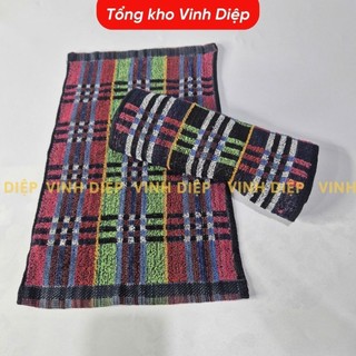 Combo 10 chiếc khăn mặt, khăn lau đa dụng họa tiết thổ cẩm khổ to 25x38cm