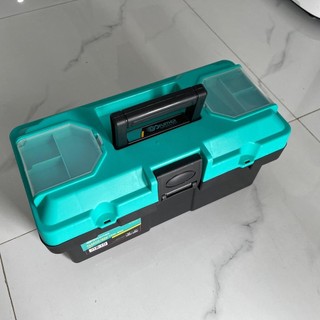 Hộp đựng công cụ đồ nghề 14 inch 36x18x18cm Gofuther - Thùng đồ nghề đựng dụng cụ linh kiện màu xanh