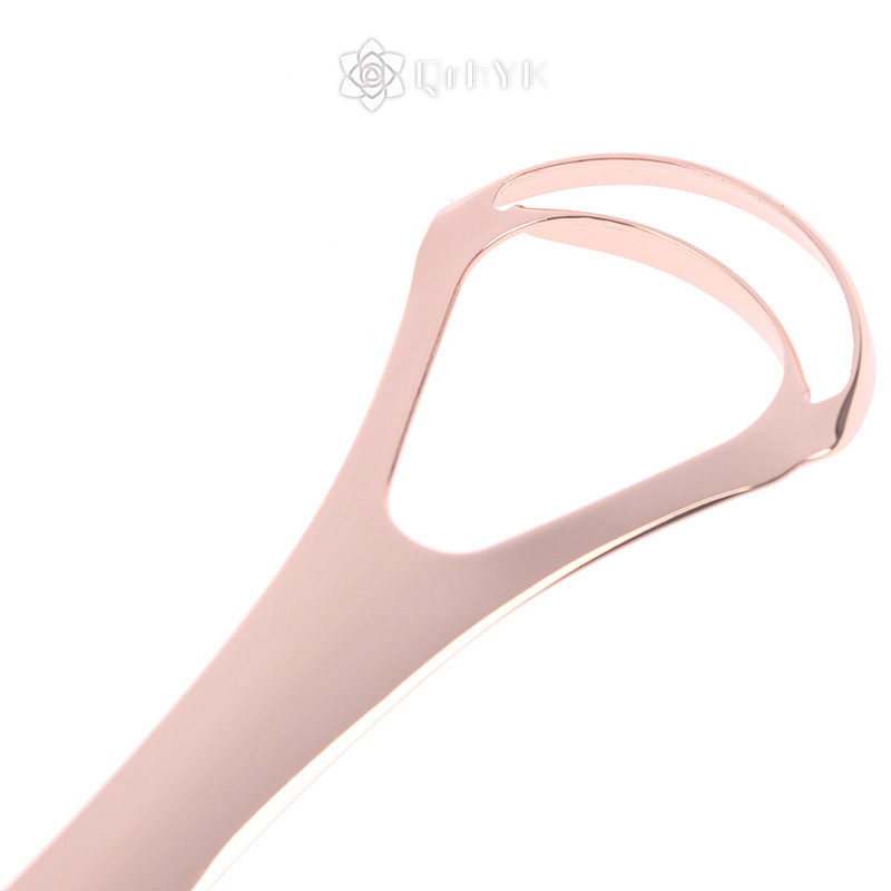 Qrhyk Dụng cụ cạo lưỡi hai lớp bằng thép không gỉ Dụng cụ làm sạch lưỡi miệng Bàn chải mới