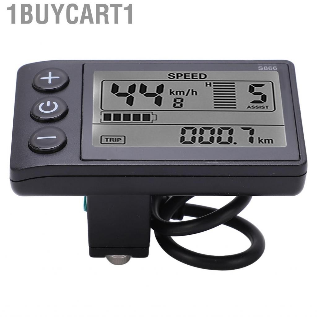 (Ready Stock) 1buycart1 Dành Cho Xe Đạp Điện Màn Hình LCD S866 24V/36V/48V Xe Đạp Điện Tử Xe Đạp Điện LCD Phần Cắm
