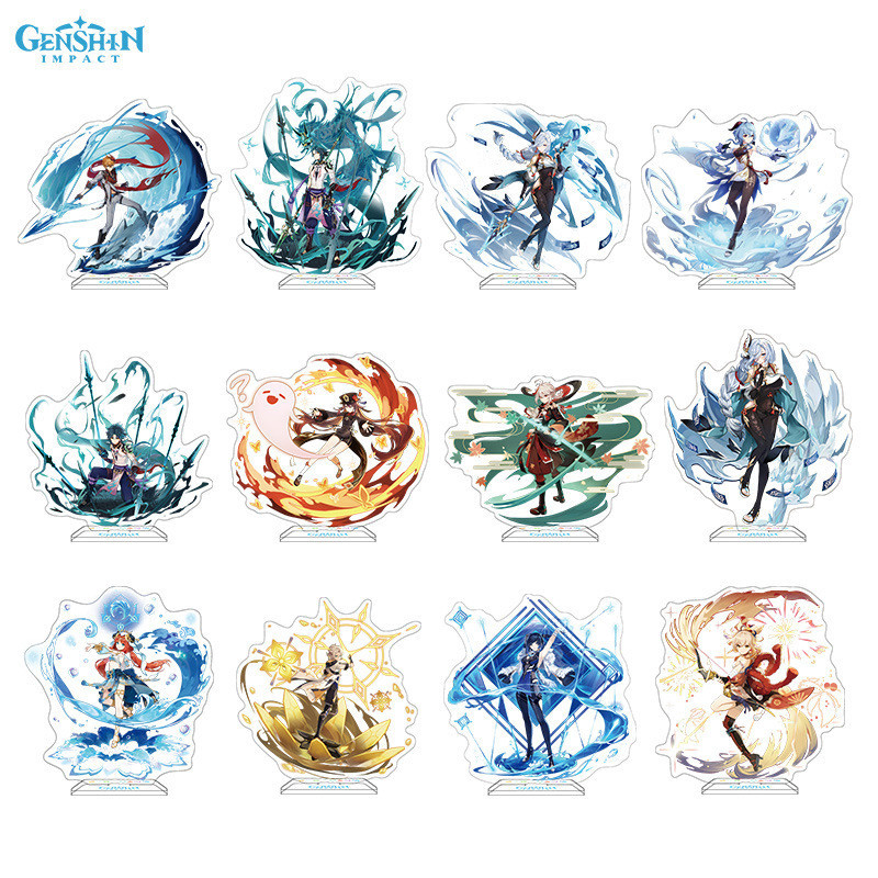 Genshin Impact wanderer Raiden Shogun Yae Miko Kaedehara Kazuha Zhongli Acrylic Đứng Trò Chơi Ngoại Vi Nhân Vật Acrylic Đứng Trang Trí Bàn Quà Tặng Sinh Nhật