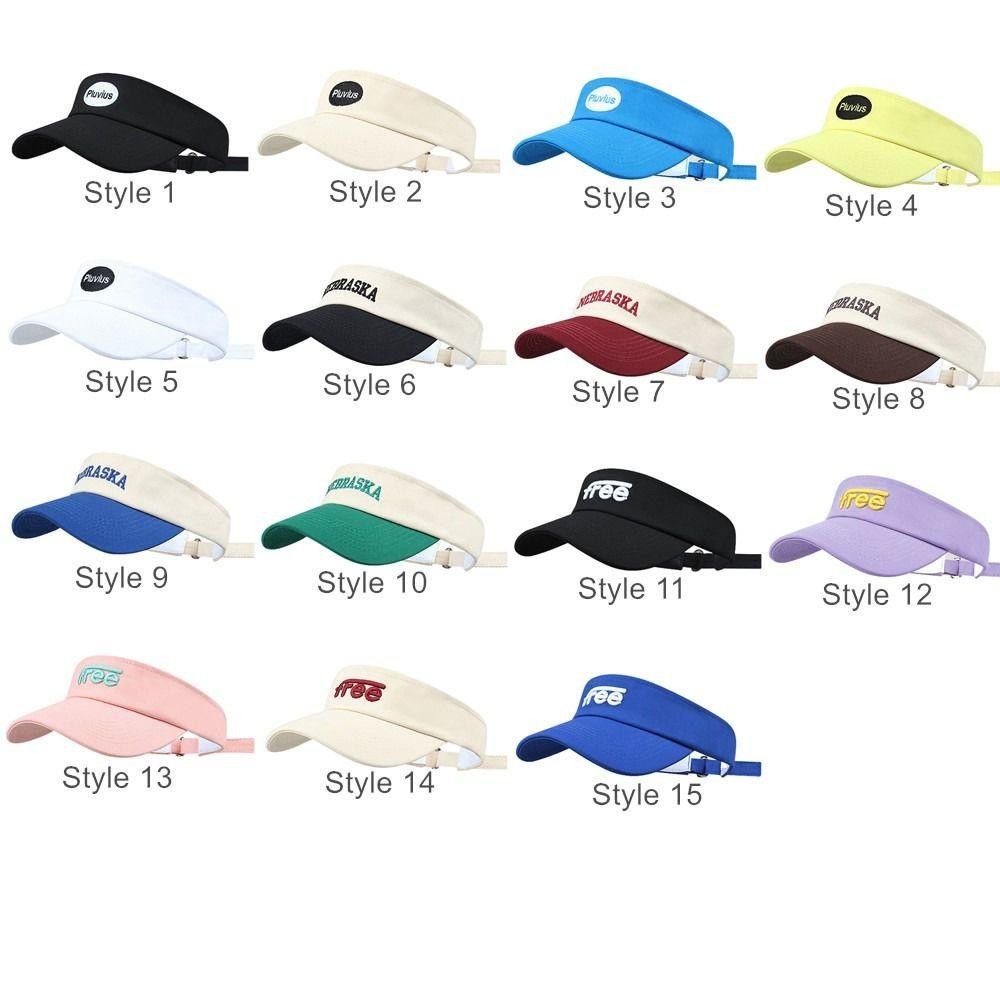 DELMER Rỗng Mũ Trên, Mũ Bóng Chày Chống Tia UV Có Thể Điều Chỉnh, Cotton Thời Trang Các Loại Màu Sắc Thoáng Khí Mũ Chống Nắng Tennis Golf