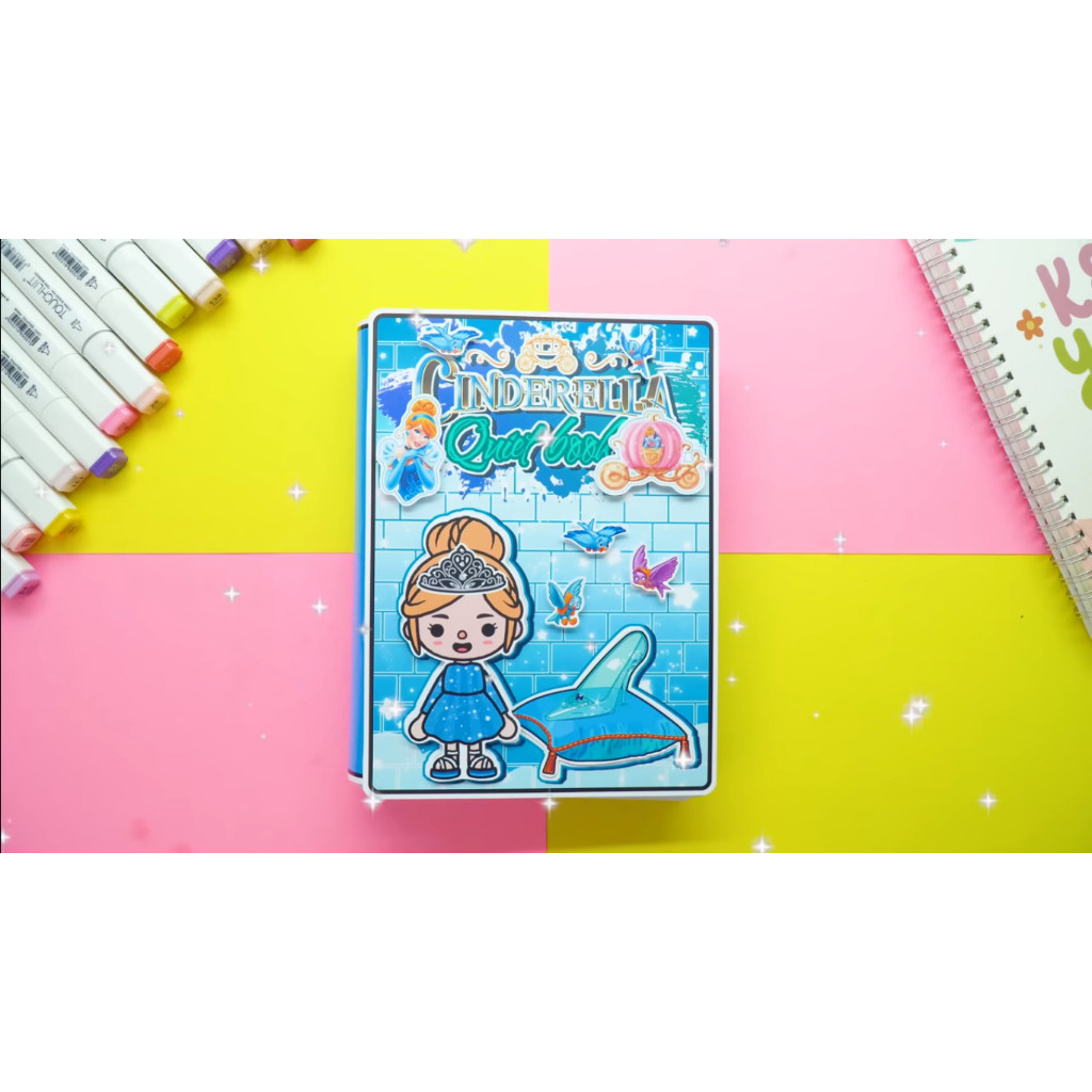 đồ chơi cho bé gái đồ chơi kuromi cô tiên xanh Ngôi nhà của bé Princess Cinderella House In Quiet Book