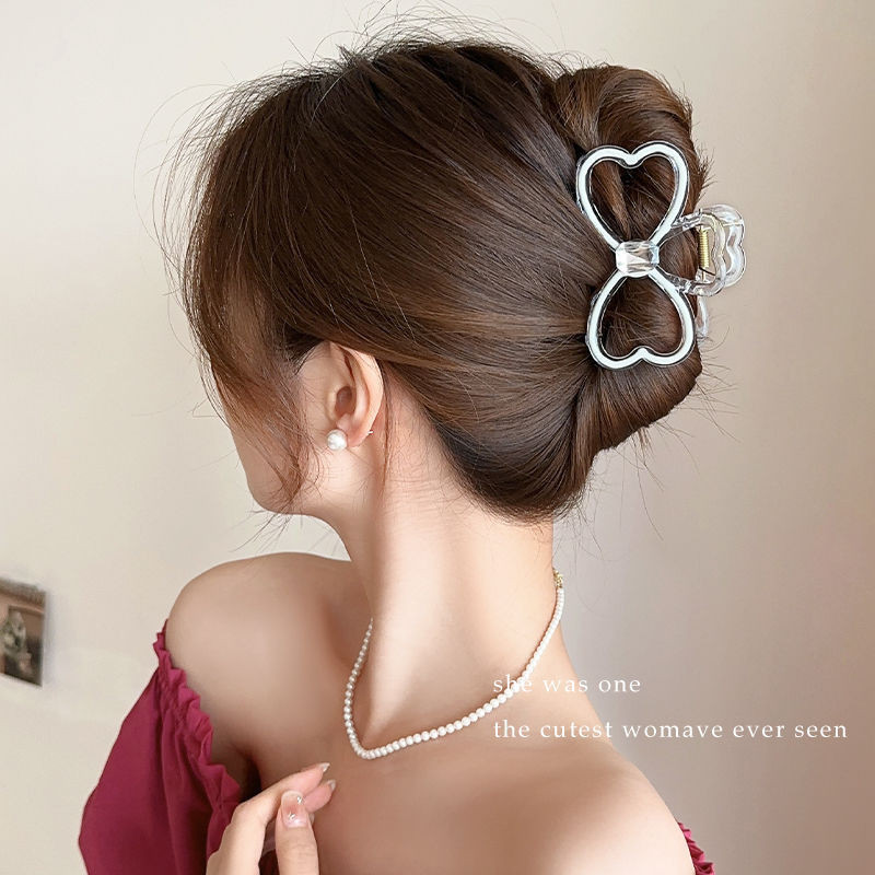 [Yunyuan] Kẹp Tóc Nơ Kim Cương Giả Cho Nữ Nhiều Màu Sắc Jelly Công Chúa Phụ Kiện Tóc Màu Kim Cương Kẹp Nơ Mũ Đội Đầu Kẹp Cá Mập Cực Lớn