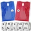 BORAGETE 500 Cái / Cuộn Nhãn dán kích thước quần áo, Nhãn dán niêm phong nhãn quần áo cỡ lớn XS / S / M / L / XL / 2XL / 3XL