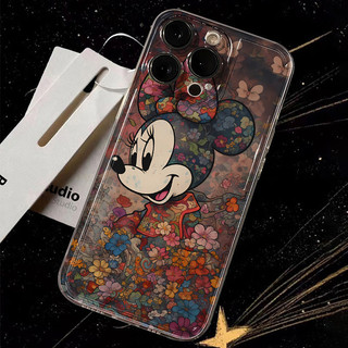 Ốp Điện Thoại Di Động Mickey Minnie Hoạt Hình Cho IPhone 11 15 14 13 Pro Max 12 / 8se 7 Plus XS Chất Liệu Silicon Chống Thấm Nước Và Chống Sốc Vỏ Mới