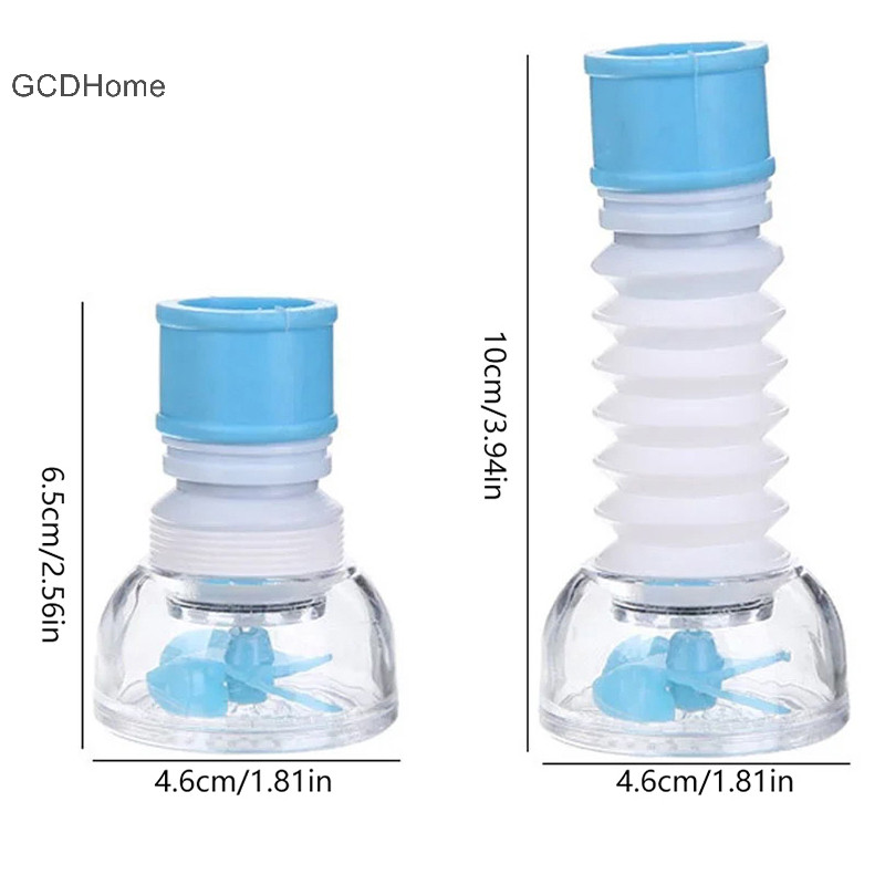 Gddhome 360°Xoay Nối Dài Vòi Bếp Máy Sục Khí Ống Kính Thiên Văn er Lọc Khuếch Tán Tiết Kiệm Nước Vòi Tắm Đầu Nối HOT