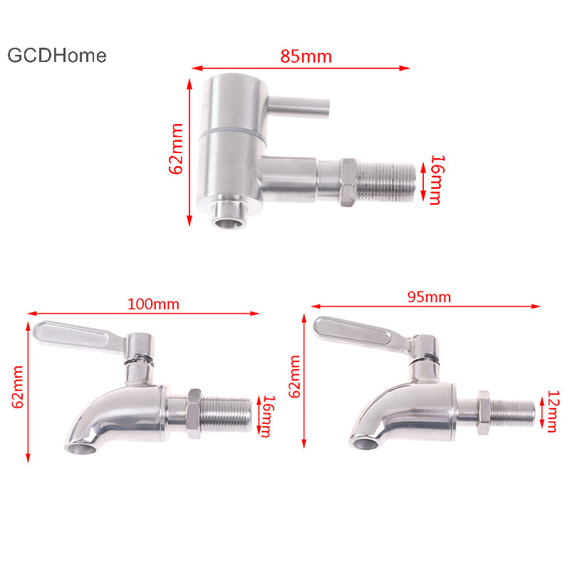 Gcdhome Nước Rượu Spigot Tap 304 Vòi Inox Bia Đồ Uống Nóng