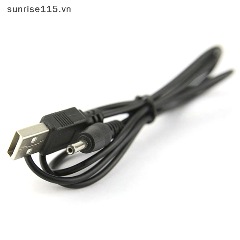 Cổng USB LMH đến 2.5 3.5 4.0 5.5mm 5V Hộp Jack Kết nối cáp nguồn màu đen.