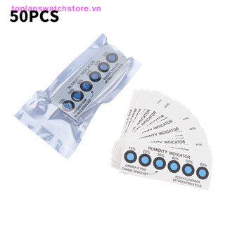 Toplanswatchstore Thẻ chỉ báo độ ẩm cho độ ẩm Tesg trong hộp kín10% -60% Thẻ giấy thử nghiệm Thẻ độ ẩm sáu điểm màu xanh VN