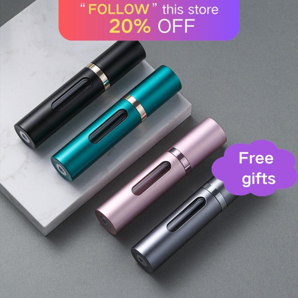 Hộp đựng mỹ phẩm AFTEROF 5 / 8ml, có thể đổ lại bằng chai nước hoa xịt, Chai phun Mini cầm tay bằng thủy tinh Du lịch