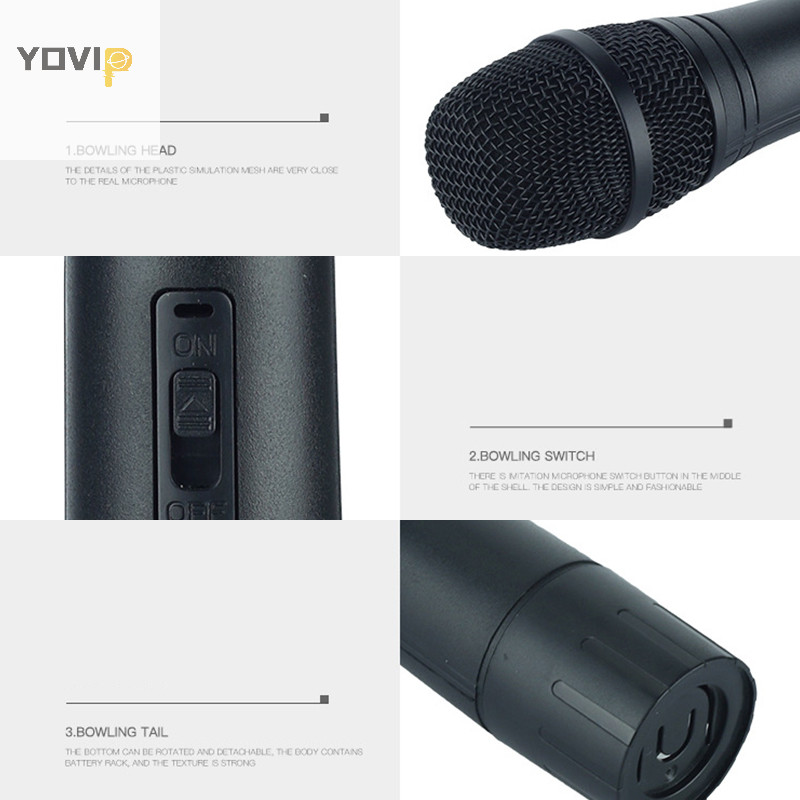 Yovip Đạo cụ micro nhân tạo, đồ chơi micro trẻ em VN