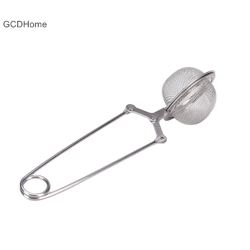 Gcdhome Thìa Inox Trà Pha Lọc Bóp Lá Thảo Dược Lưới Lọc HOT