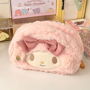 Hộp bút chì lớn màu hồng hoạt hình dễ thương có sức chứa lớn phù hợp cho bé gái phong cách Hàn Quốc