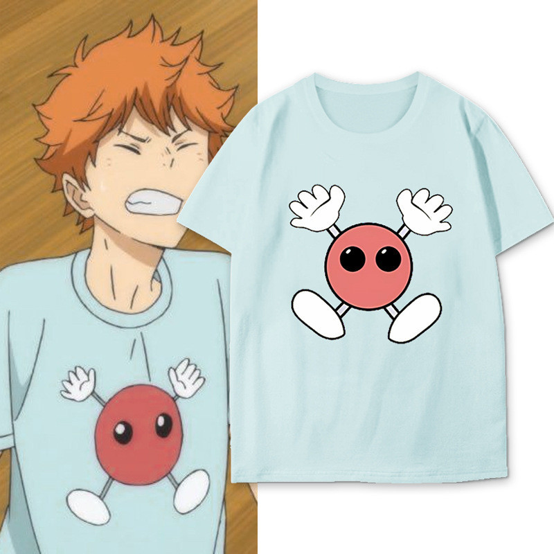 GN Haikyuu Hinata Shoyo Cosplay Vải 3D Mùa Hè Áo Thun Anime Tay Ngắn Top NG