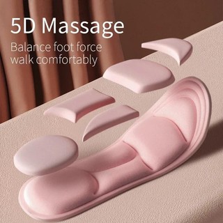 5d Memory Foam Insole Thể Thao Chạy Bộ Đế Cho Giày Nữ Nam Khử Mùi Đệm Thoáng Khí Chăm Sóc Bàn Chân Chỉnh Hình Miếng Lót Giày