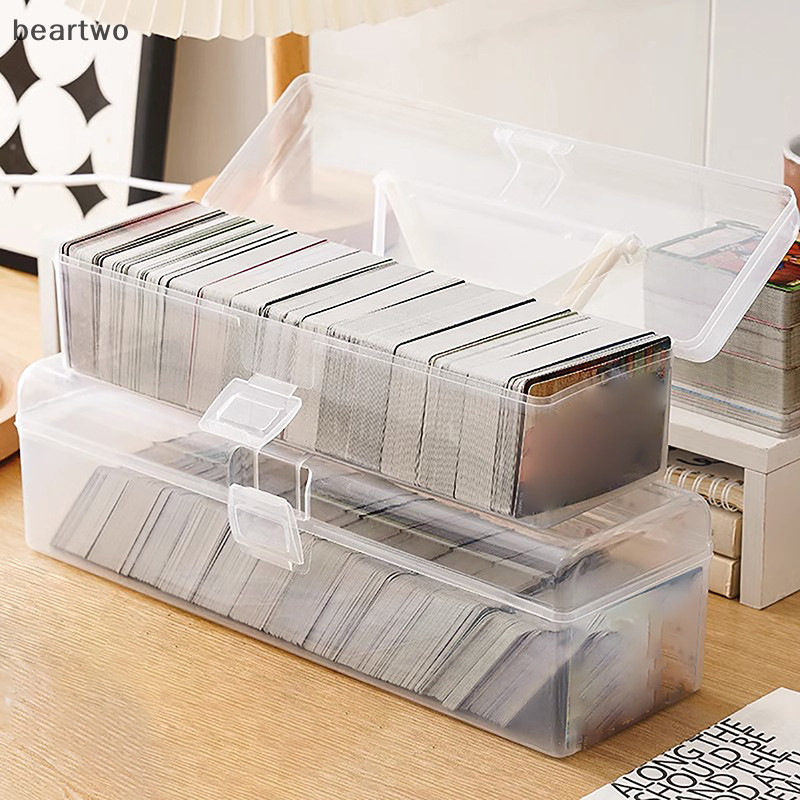 < Beartwo > Hộp đựng ảnh thần tượng trong suốt Album nhạc Kpop bằng nhựa Photocards Bộ sưu tập thẻ nhỏ Hộp đựng thẻ ảnh Đẹp