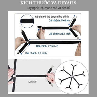 GIÁ ĐỠ GA TRẢI GIƯỜNG,KẸP GIƯỜNG GIỮ KHĂN TRẢI GIƯỜNG TẠI CHỖ，VÒNG 6 CHIỀU 2 KẸP，có thể điều chỉnh, kim loại