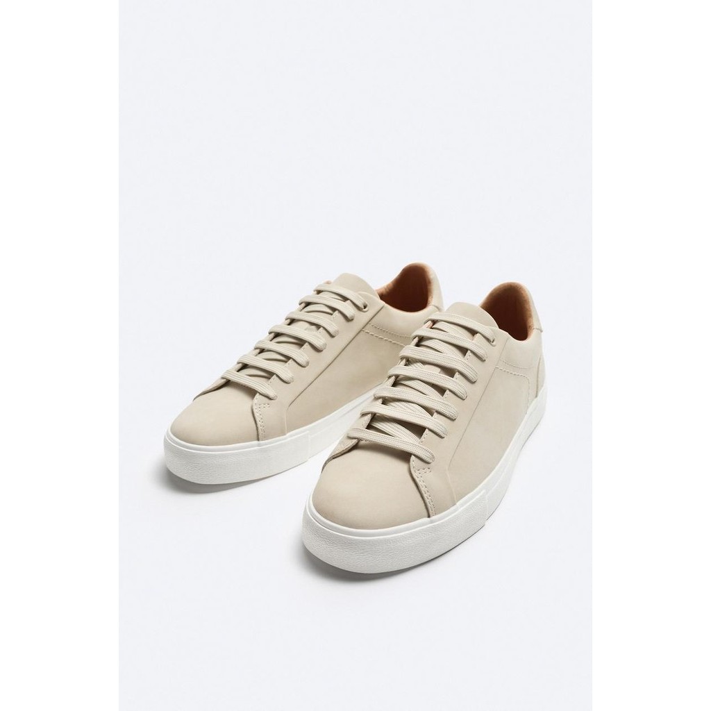 Giày sneaker Zara chính hãng Beige Classic - Be Dáng cổ điển