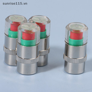 Srvn 4 Cái / bộ Chỉ Báo Áp Suất Lốp Xe Ô Tô Đồng Hồ Đo Áp Suất Lốp Cảnh Báo Nắp Van Cảm Biến.