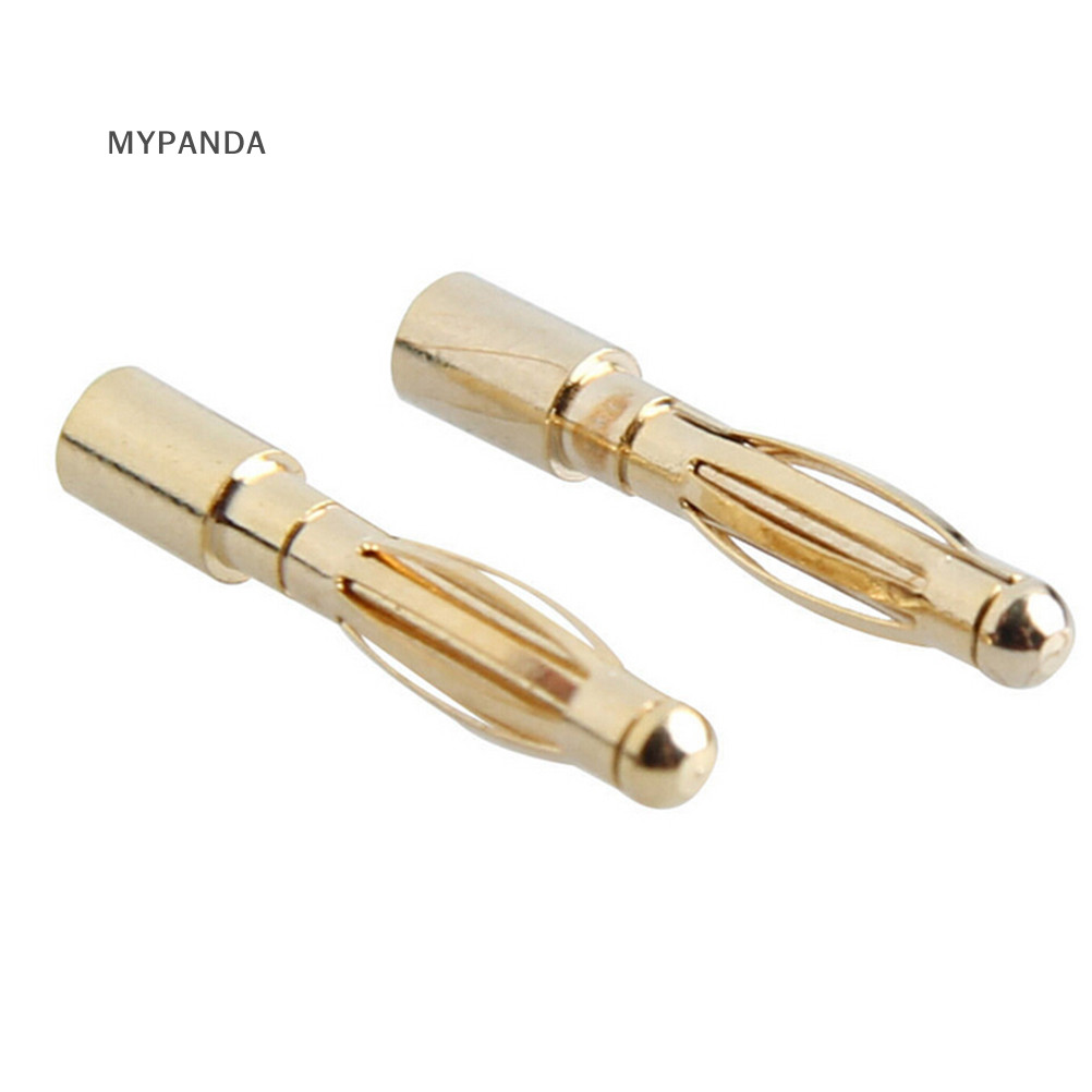 Mypanda 10 Cặp / bộ 2mm Bullet Banana Plug Wire Connector Tool cho RC MALL