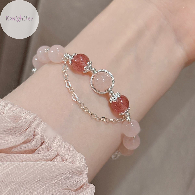 K2nightfee Thời Trang Ngọt Ngào Pha Lê Đính Hạt Vòng Tay Cho Bé Gái Ngôi Sao Mặt Trăng Mặt Dây Chuyền Vòng Tay Trang Sức Phụ Kiện Quà Tặng Tình Bạn VN